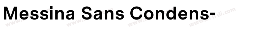 Messina Sans Condens字体转换